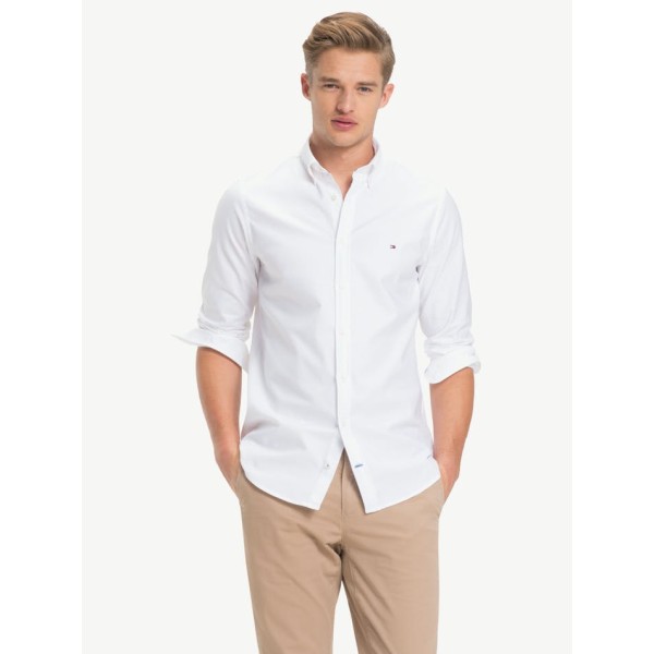 Tommy hilfiger stretch slim shop oxford shirt